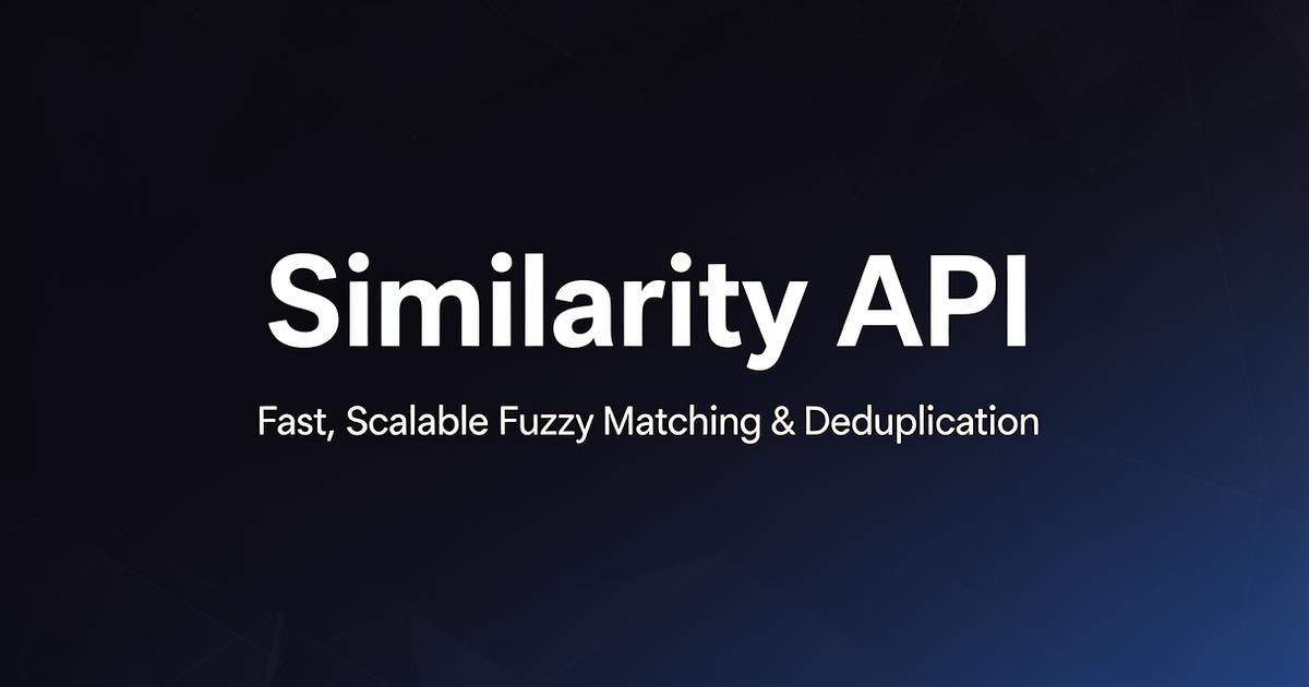Similarity API screenshot 1
